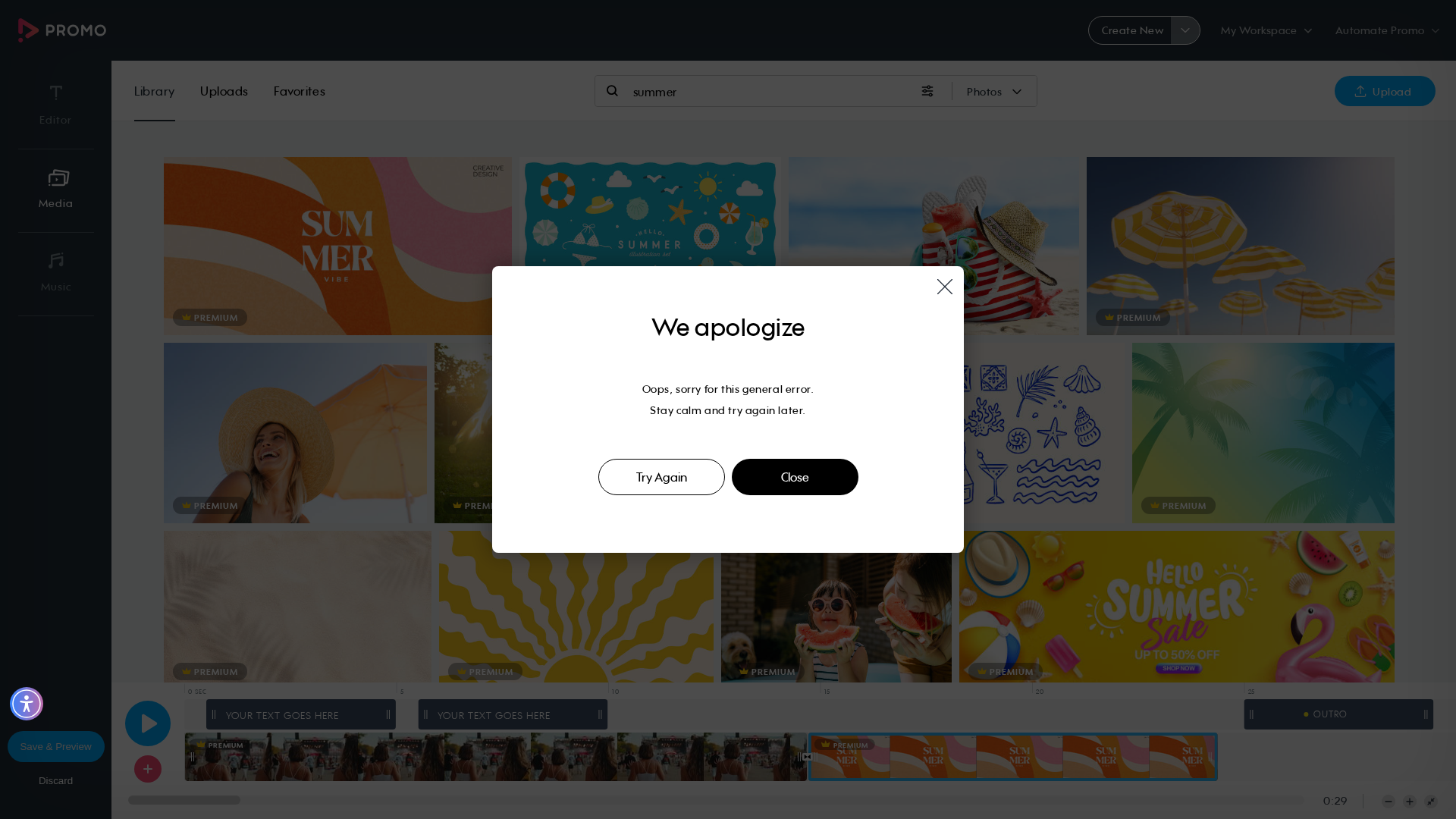Test failure screenshot